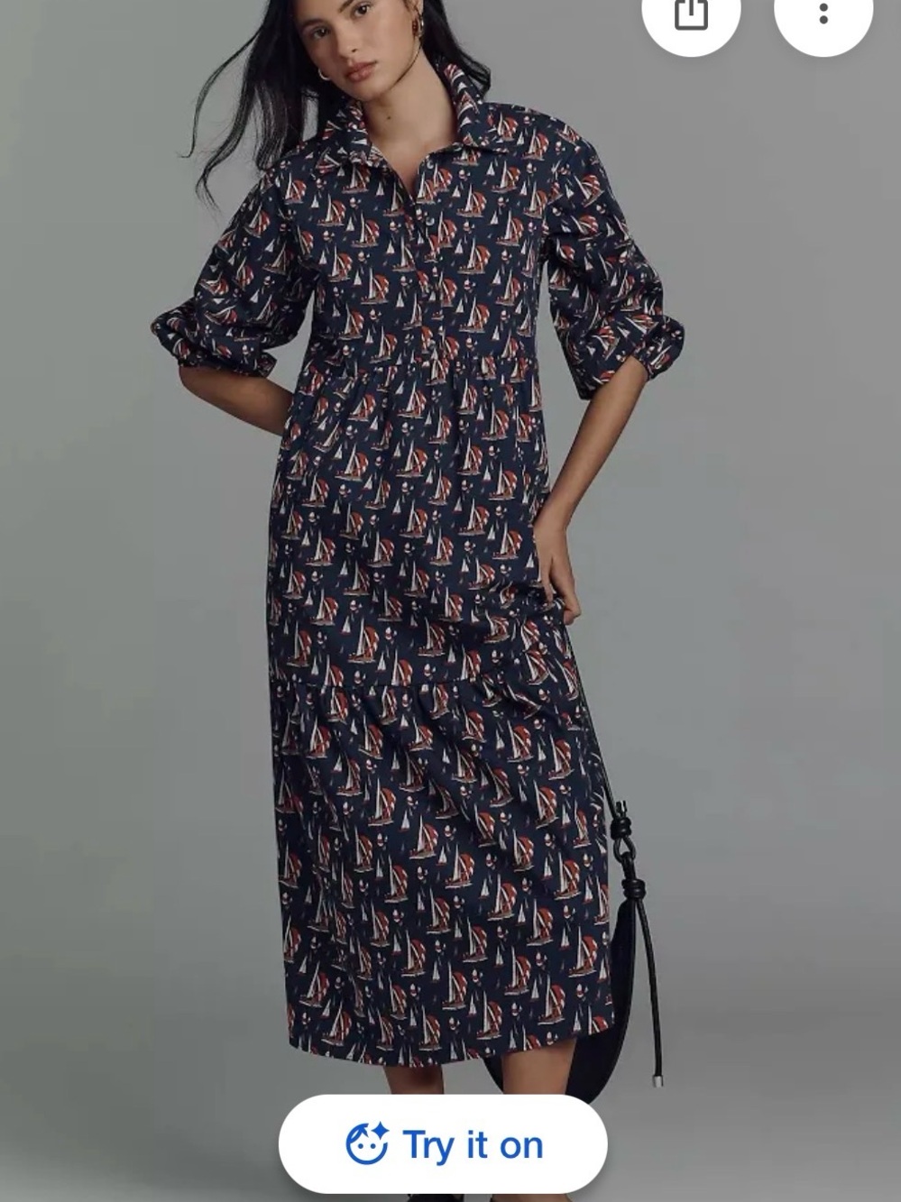 Anthropologie Maeve Bettina Shirt Dress- XS